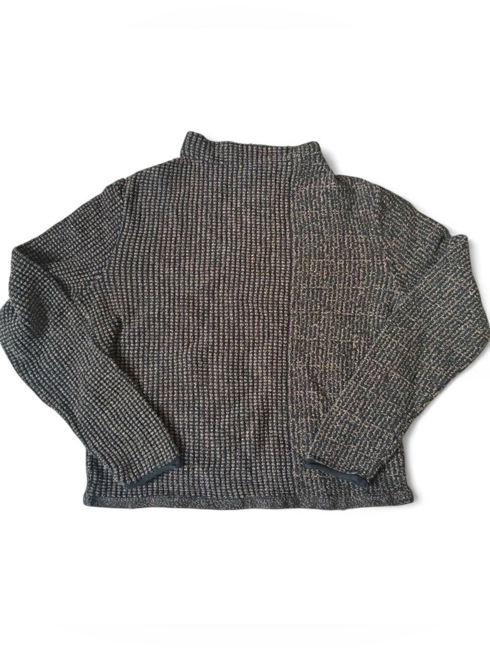 NIC+ZOE Ombre Pixel Knit Funnel Neck Sweater Jumper